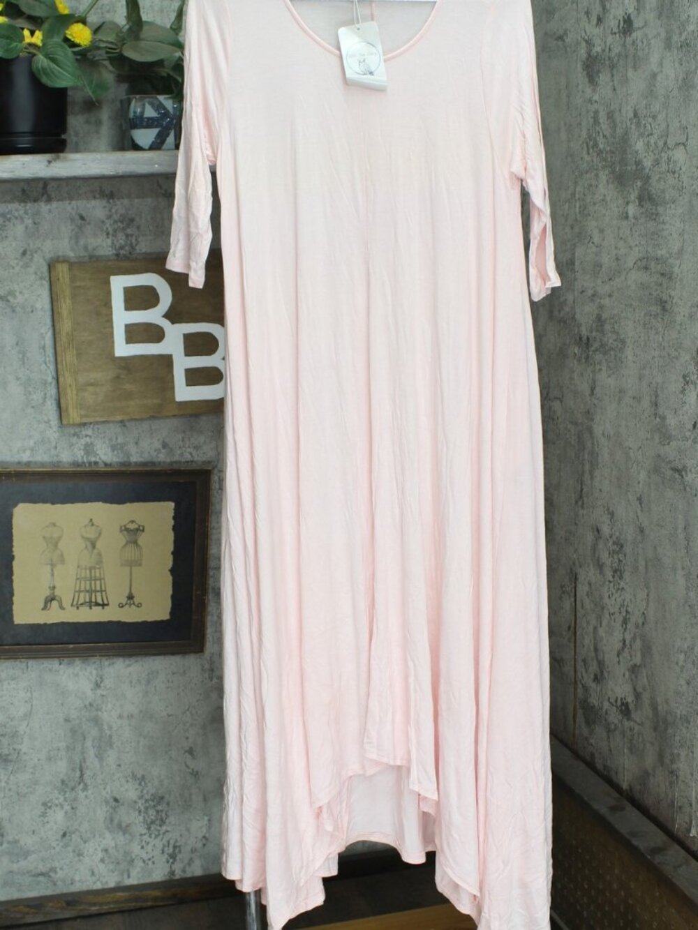 Love In Half Sleeve A Line Lightweight Unlined Flowy Dress D6190C S M Sz S
